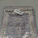 OJIA Stair Treads Non-Slip Matching Mat for Wooden Steps, Square Capet Stair Treads Rubber Backing Stair Runner Anti-Slip Stair Landing Mat 32x32 Inch Stair Rugs (Black)