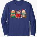Christmas Hot Chocolate Cup Peppermint Mocha Long Sleeve T-Shirt, L