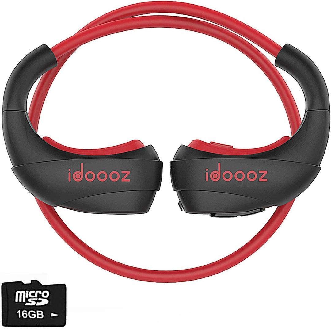 Wireless Bluetooth Mp3 Player Included 16GB Memory, Mp3 Player with Bluetooth Headphones,in-Ear Headphones for Workout,Cordless Sports Ear Buds for Gym Running Jogging(All-in One)