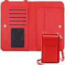 Passport Holder for Travel，Passport Holder & Neck Wallet with RFID Blocking,Hidden Neck Pouch for Travel- Holds Passports, Cards, Tickets, ID, Cash（Wine Red）