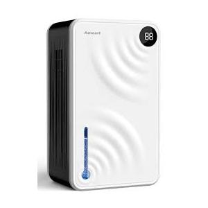 Dehumidifier, Dehumidifiers for Home (1000 sq.ft), 98 OZ Dehumidifier for Basement Bathroom Bedroom, Auto Shut Off Dehumidifiers, Timer Setting, Digital Display, Drain Hose, 7 Colors Light, Black