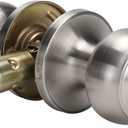 Goldenwarm Door Knobs Interior Brushed Nickel, Bedroom Door Knobs, Silver Door Knob Privacy, Nickel Finish Door Knob Interior, Silver DoorKnobs Bulk(1 Pack, Brushed Nickel)