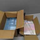 Desk Accessories with Pen Holder, Office Supplies Desk Organizers and Accessories, Tape Dispenser, Stapler, Staple Remover, Staples, Clips Set, Ruler, Scissor, Pen, Tape (Blue)