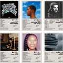 Lidy Set of 6 Drake Poster Music Album Cover Posters Set Merch Wall Art Decor Canvas Poster Gifts 8x12 inch (20x30cm, Unframed)