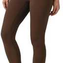 Colorfulkoala Dreamlux No Front Seam Leggings for Women 25"/28" Inseam, High Waisted Buttery Soft Yoga Pants, L