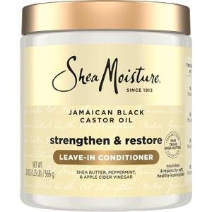 SheaMoisture Leave In Conditioner Jamaican Black Castor Oil Conditioner For Hair To Soften and Detangle Hair 20 oz (20 Fl Oz (Pack of 1))