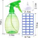 Spray Bottles - 3 Pack, 16 oz - Mist/Stream, Bright Colors, Sturdy, Leak Proof, BPA Free, For Cleaning, Plants, Pet, Vinegar, BBQ, Hair, Cooking - Perfect Size, Easy to Use. With Labels, Funnel