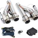 Universal 2.5 Inch Stainless Steel Exhaust Pipe 2PCS Kit