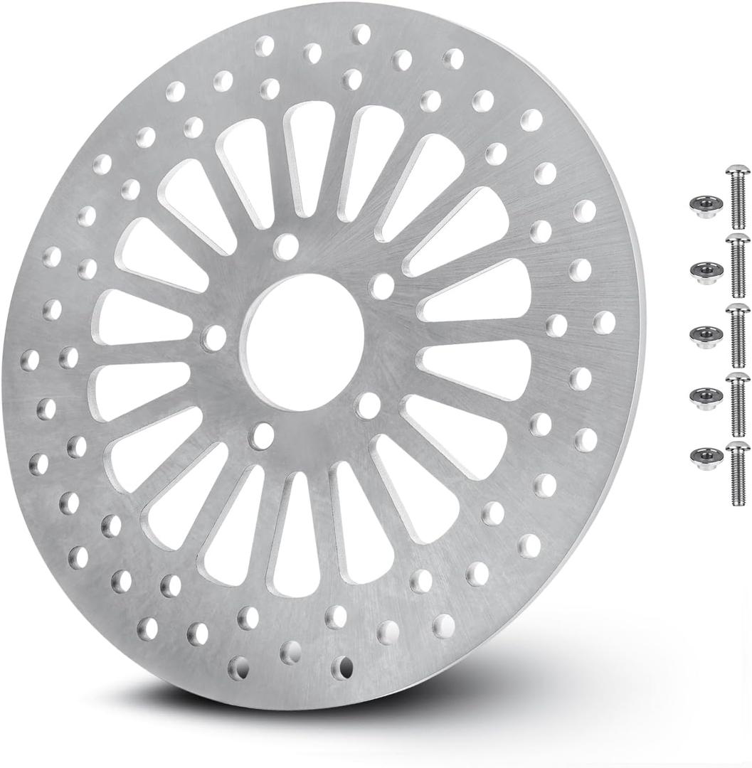 Youxmoto 11.8" Front Brake Rotor For Harley 2008-2020 Road King/Road Glide Electra Street/Tri Glide Ultra Classic (FLHR/FLTR/FLHT/FLHX) Brake Disc Rotor 2009 2010 2011 2012 2013 2014 2015 2016