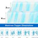 Sweetcrispy California King Mattress Topper, Memory Foam, 4 Inch | Gel Infused Cooling Pad, Ventilated Breathable, Sleeper Sofa, RV Camper, Thick Gel Pad