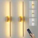15800 mAh Battery Operated Wall Sconces with Remote Control Dimmable Battery Powered Cordless Rechargeable Wall Sconces Set of Two 3000K LED Log Burlywood Wireless Wall Light for Living Room