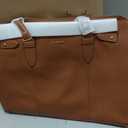 LOVEVOOK Laptop Tote Bag for Women, 15.6 Inch Waterproof Leather Computer Work Purse with Zipper for Teacher & Travel
