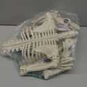 Halloween Outdoor Skeletons, Life-Size Full Body Posable Skeleton, Spooky Photo Props Garden Decor, Decorative Party Supplies for Holiday Outside