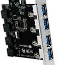 4 Ports Superspeed 5Gbps USB 3.0 PCI Express Expansion Card for Windows 11, 10, 8.x, 7, Vista, XP Desktop PCs, Built in Self-Powered Technology, No Need Additional Power Supply (FS-U4-Pro)