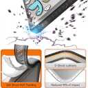 Compatible for Samsung Galaxy S25 Edge Case Cute Aesthetic - Durable Shockproof 6.6 ft Drop Impact Phone Case Cover with Funny Fashion Baby Dinosaur Design 6.7" Black