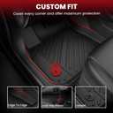 LASFIT Floor Mats & Cargo Mat for Hyundai Sonata 2020-2026 (Only Fit FWD & Gas) / Kia K5 2021-2026 (Only Fit FWD) All Weather TPE Custom Fit Floor Liners for Car Mats Trunk Mats