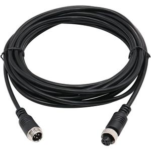 4 pin Car Video Extension Cable Aviation Male to femaler Plug Video and Power Cord Shield AV Cable Waterproof Vehicle Video Monitor reversing Airline Aviation Plug Cable (10ft/3m)