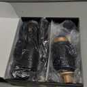 Atopskins 5 in 1 Blow Dryer Brush Set, 1000W Professional Hot Air Styler, Ionic Hair Dryer Brush, 3 Heat Settings, Auto Curling, Fast Drying, Ideal Hair Styling Tools Gift for Women (Black Gold)