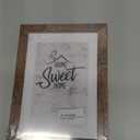 Califortree 5x7 Picture Frame - Can Display Photo 4x6 with Mat, Wood Frame with Shatterproof Plexiglass, Horizontal and Vertical Display for Wall and Tabletop, Rustic Brown