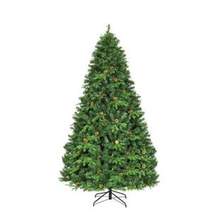 Gymax Premium White 660 LED Green Prelit Spruce Hinged Artificial Christmas