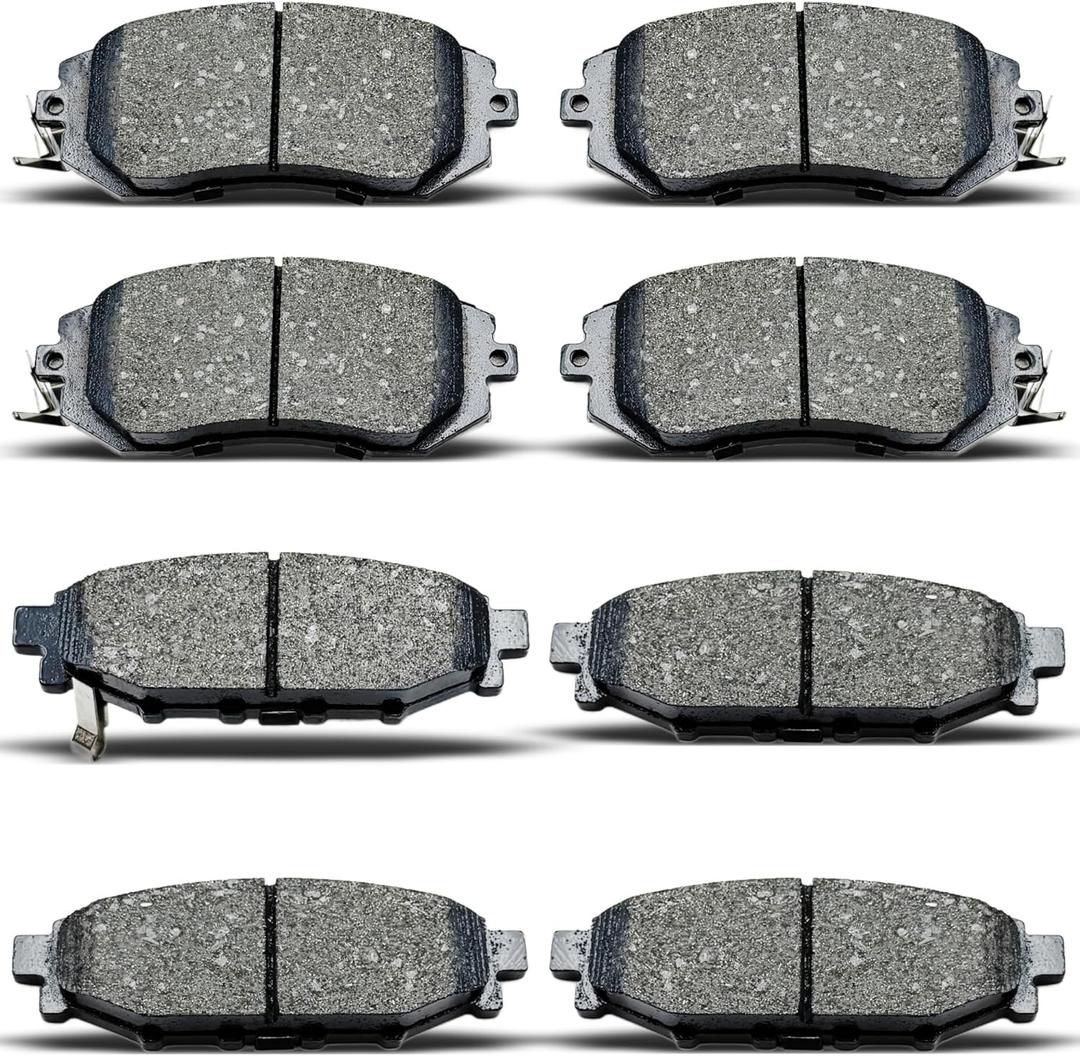 D1114 D1539 Front Rear Ceramic Brake Pads Set Fit For 2013 Scion Fr-S,For 2011/2015-2016 Subaru Impreza,For Subaru BRZ Forester Legacy Outback Crosstrek XV Crosstrek (8 pcs)