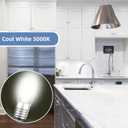 2 x LED Appliance Light Bulbs - LED Refrigerator Light Bulbs 40W Equivalent, Daylight 5000K Fridge Waterproof Bulbs 4W E17 Base, ETL Listed, 2Packs