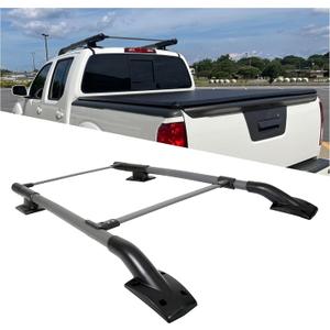ECOTRIC Roof Rack/Rail Crossbar Compatible with 2005-2022 Nissan Frontier 4 Door Adjustable Aluminum Luggage Cargo Carrier