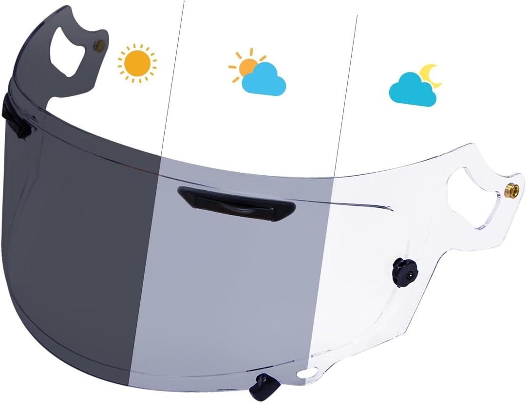 PSLER Photochromic Regent X Visor Corsair X Visor VAS-V MAX Vision Face Shield Quantum X Visor Helmet Shield for Regent X VAS-V MAX Corsair-X Quantum-X Signet-X RX7X Defiant-X Dt-X,Photochromic