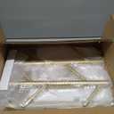 Coat Rack, Metal Freestanding Coat Rack with 8 Hooks, Sturdy Coat Tree with Natural Marble Base for Coats, Hats, Scarves and Handbags for Entryway, Hallway, Bedroom, Office,Dorm (Gold)