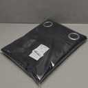 NICETOWN Pitch Black Solid Thermal Insulated Grommet Blackout Curtains/Drapes for Bedroom Window (2 Panels, 42 inches Wide by 63 inches Long, Black)