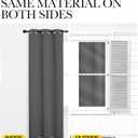 NICETOWN Grey Blackout Curtain Panels for Bedroom, Thermal Insulated Grommet Top Blackout Draperies and Drapes for Basement (2 Panels, W42 x L68-inch, Grey)