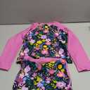 Vogseek Girls Rash Guard Two Pieces Swimsuit Long Sleeve Bathing Suit (5-6 Years, Q-pink 4)