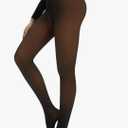 Fleece Lined Tights Leggings Women Black,Fleece Lined Tights Thermal Warm or Winter Skintone Sheer, S