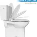Toilet Seat, Round Toilet Seat with Toddler Seat Built in, Potty Training Toilet Seat Round Fits Both Adult and Child, with Slow Close and Magnets- Round 2 Packs
