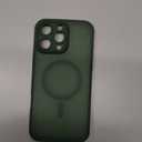 TOCOL for iPhone 16 Pro Max Phone Case Compatible with Magsafe Full Camera Protection Drop Protection Magnetic Translucent Matte Back Bumper Phone Case for 16 Pro Max 6.9Inch (Alpine Green)