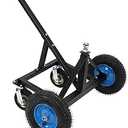 Adjustable Trailer Dolly, 1500lbs Load Capacity, Carbon Steel Trailer Mover with25.59''34.65'' Adjustable Height, 15" Pneumatic Tires for Moving Boat Trailers/Utility/Cargo/RV Trailers