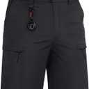 TACVASEN Men's Hiking Cargo Shorts Quick Dry Lightweight for Outdoor Golf Fishing Tactical Casual with Multi Pockets (38, Black)
