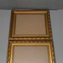 Gold 8x10 Picture Frame 2 Pack - Ornate Vintage Photo Frames for Wall or Tabletop, Solid Wood Wedding Frame 8x10 for Marriage Certificate Familiy with Easel Back & Hanger, Horizontal and Vertical Display for Home Gift, Desk Decor