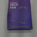 AI Portable Neck Fan with 6 Powerful Speeds, 8000mAh Battery Operated USB-C Rechargeable Fan, Hands-Free 360 Cooling Neck Fan,Twistable,Ultra-Quiet Personal Fan Gift for Women Men(Blue)