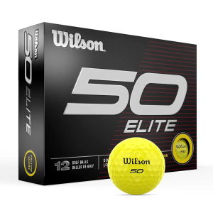 Wilson Fifty Elite Golf Balls - 9 Pack, Yellow