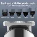 Ufree Beard Trimmer for Men, Waterproof Electric Razor for Nose, Body, Face & Mustache, Cordless Hair Clippers Shavers Grooming Kit, Gifts for Men Husband Father