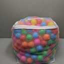 GUESVOT Ball Pit Balls Plastic Balls for Ball Pit BPA Free Plastic Balls Crush and Smash Proof Balls 100pcs 2.2" Set for Toddlers for Play Tent Tunnel (7Colors)