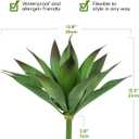 Velener Artificial Outdoor Agave Plant - Small Size UV Resistant Fake Agave Plants for Indoor and Outdoor Decor(Purple, 14 Inch)-2 Pack