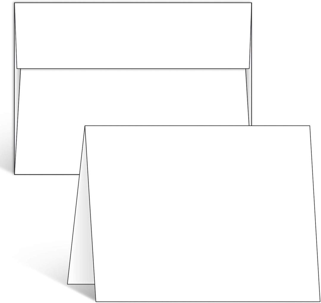 Ohuhu Blank White Cards and Envelopes 100 Pack - 5" x 7" Heavyweight Folded Cardstock and A7 Envelopes for DIY Greeting Cards Wedding Birthday Invitations Baby Shower Thank You Cards and All Occasions Ohuhu Blank White Cards and Envelopes 100 Pack - 5" x 7" Heavyweight Folded Cardstock and A7 Envelopes for DIY Greeting Cards Wedding Birthday Invitations Baby Shower Thank You Cards and All Occasions