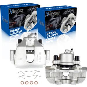 Pair of Front Brake Calipers for FORD FOCUS 2004 2005 2006 2007 Front Left and Front Right Focus Disc Brake Calipers with Brackets Assembly 18B4948/18B4949