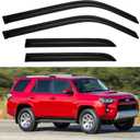 Window Visors Rain Guards for 2010-2024 Toyota 4Runner, Out-Channel Window Vent Wind Deflectors Visors Shades for 10-24 4 Runner