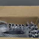 I00000 210 Pcs Dark Blue Plastic Plates, Clear Disposable Plates for 30 Guests, Blue Dinnerware Include 30 Dinner Plates 30 Dessert Plates, 30 Cups, 30 Pre Rolled Napkins with Cutlery Set for Party