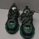 Women's Chunky Platform Comfort Orthopedic Wedge Walking Shoes Fashion Lace Up Casual Non-Slip Running Shoes (8, Green)