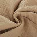 Queen Sheet Set Cotton Bed Sheets Gauze 4 Pcs Grey Queen Sheets Set 16" Deep Pocket Sheet & Pillowcase Sets Boho Muslin Queen Sheets Soft Queen Bedding Sets for All Season