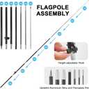 Yard Sale Feather Flag with Pole Kit 8Ft, Advertising Flag Sign for Garage Sales, Moving Sales Neighborhood Events